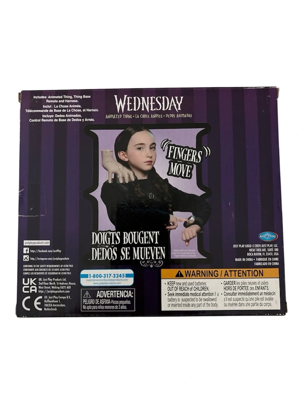THING Wednesday Addams Animated Moving Hand